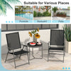 2 Pieces Patio Folding Chairs Outdoor Patio Chairs Portable Dining Chair