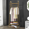 Heavy Duty Wooden Clothes Hanging Rail Stand Bedroom Coat Hat Rack Open Wardrobe