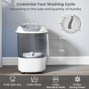 Compact Laundry Washer Portable Mini Washing Machine-Grey