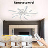 5 Heads LED Ceiling Light V-shaped Chandelier Lamp Bedroom Living Room + Remote