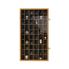 52 Slots Shot Glass Display Case With Removable Shelves Wall Mounted Cabinet UK