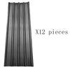 Black Carport Corrugated Profile Shed Galvanized Metal Roofing Sheet Panel 12pcs