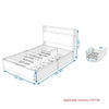 Double/King Size Bed Frame with Storage Headboard, 4 Drawers Platform Slats Bed