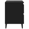 Bed Cabinets 2 pcs Black 40x35x50 cm Engineered WoodNew
