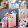 Folding Paper Display Rack Flower Column Plinth Cake Stand for Wedding Party UK