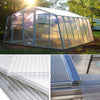 Clear PC Polycarbonate Hollow Sheets Garden Greenhouse Shed Wall Panels 4mm