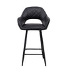 2PCS Barstools Padded Upholstered Dining Chair Breakfast Bar Seating for Cafe