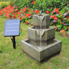Garden Solar/Electric Water Feature LED Fountain Out/Indoor Resin Ornament Light