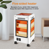 2000W Electric Heater Space Heater for Bedroom Office Indoor With Wheel Portable