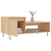 Coffee Table in Sonoma Oak - Engineered Wood Table with Metal Legs and J2K9