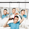 3 Way Mirror & LED Tri-fold Hair Cutting Shaver Mirror Back View Mirror Styling
