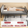 Folding 3FT Single/2.6FT Small Single Guest Bed Small Room Bedframe w/ Headboard