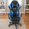 Gaming Chair Leather Racing Office Executive Recliner with Leg Rest Massage