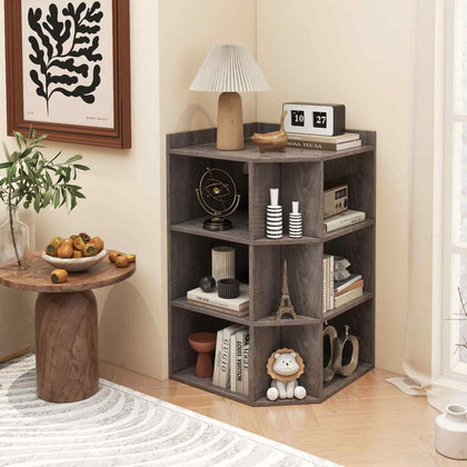 9 Cube Storage Organizer Bookcase Bedroom Display Shelf w/Type-C Port Grey