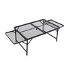 Portable Camping Table Folding Storage Outdoor Desk Mesh Top Height Extendable