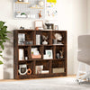 10-Cube Bookshelf 120 CM Wood Display Shelf with 2 Anti-Tipping Kits