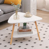 Modern 2-Tier Coffee Table Sofa Side Table Living Room End Bedside Table White