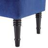 Storage Ottoman Bench Tufted Upholstered Footrest Dining Stool Wooden Legs