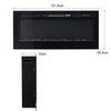 40inch Electric Fireplace Wall-mounted Meida Wall LED Fire Insert Log with Vent