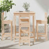 5 Piece Garden Bar Set Solid Wood Pine P7O0