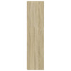 WALPLUS Corner Cabinet Sonoma Oak 33x33x132 cm Engineered Wood Storage Unit