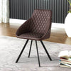 2x Dining Chairs Metal Legs Tub Chairs Dining Room Reception Kitchen Chairs