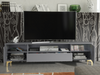 200cm Loft Retro TV Unit I Milled Fronts I Vintage Cabinet I Cupboard Stand
