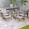 5 Pieces Wicker Patio Furniture Patio Conversation Bistro Set