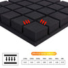 12PCS Acoustic Wall Panel Tiles Studio Sound Proofing Insulation Foam Floor Mats