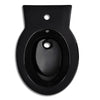 Stand Toilet & Bidet Set Black Ceramic I3T9