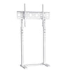 Elegant White TV Floor Stand Flat Panel Screen Adjustable TV Mount Bracket Displ