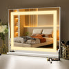 FENCHILIN Hollywood Vanity Mirror with Strip Light Table Wall-Mounted Light Up