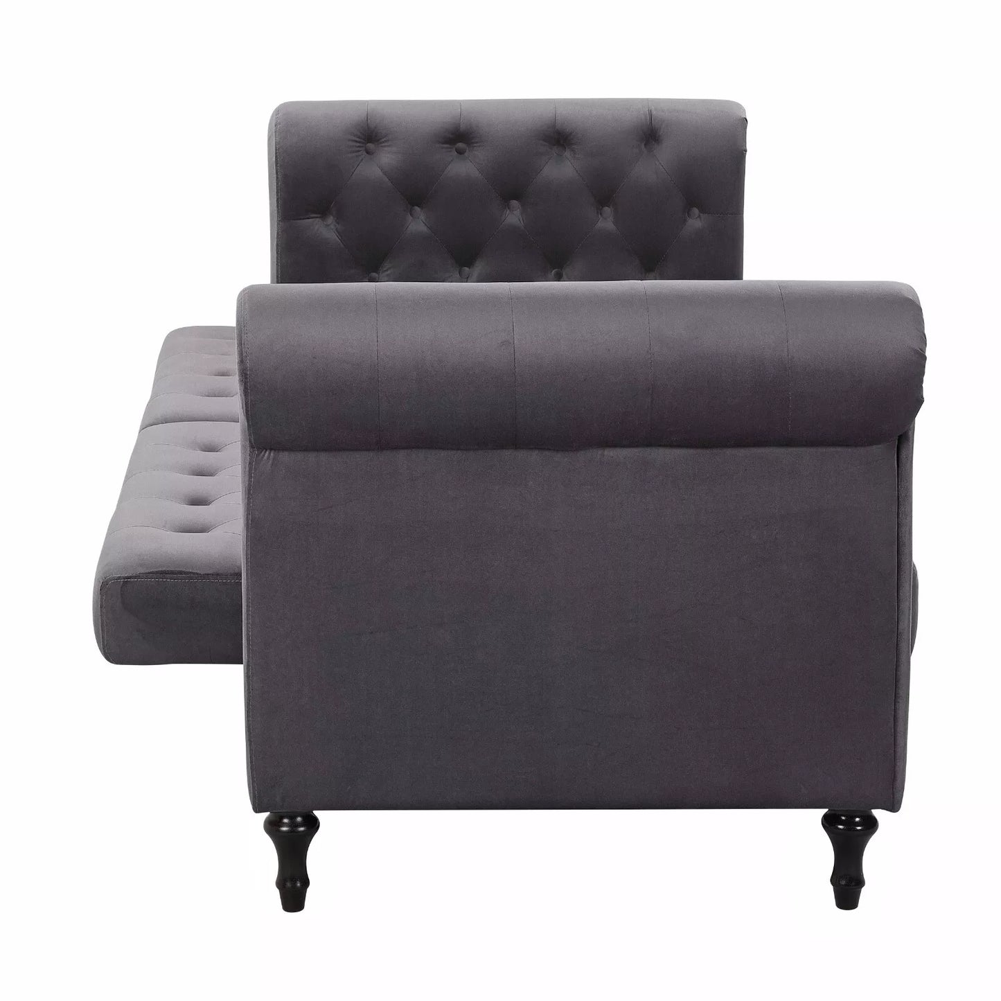 Sofa Bed Velvet Chesterfield 3 Seater Style Green Blue Grey Sofabed Button Back