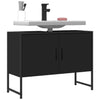 CIADAZ Bathroom Sink Cabinet Black 80x33x60 Engineered Wood, Under Sink H1G1