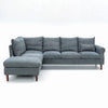 L-Shaped Corner Sofa, Sectional Couch with Built-in USB Port Chaise