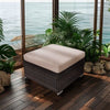 Patio Rattan Ottomans, All-Weather Rattan Wicker Multipurpose Outdoor Furniture