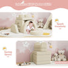 Kids Play Couch Set Fold Out Modular Sofa Creative Playhouse Creamy White New