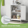 3-Tier Bathroom Storage Cabinet Freestanding Storage Organizer Cabinet White
