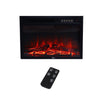 Remote 30'' Electric Fireplace Heater Inset Fireplace And MDF Fire Surround Set