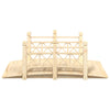 Gecheer Garden with Railings 150x67x56cm Solid Wood Spruce Lawn Pond Y7V8