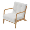 NEW Wooden Frame Reading Armchair Teddy Fleece Single Sofa Leisure Accent Chair