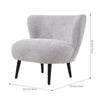 Modern Armchair Soft Fabric Accent Tub Chair Occasional Chair Button Back Lounge