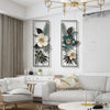 Metal Wall Art Flower Hangings Wall Sculptures Livingroom Decor Ornament 33*21in