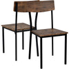 Dining Table Chair and Bench Set 6 Industrial Style Kitchen Dining Table Set