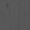 LED Bed Frame Grey 135x190 cm Double Solid Wood