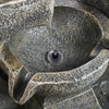 Garden Water Feature Outdoor Solar LED Cascading Flowing Water Fountain w Lights