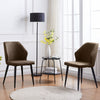 2 Pcs Dining Chair Faux Leather Soft Padded Chair Modern Dining Room Home New