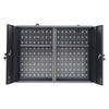 Large 2 Door Lockable Workshop Garage Tools Storage Cabinet Tool Chest Box Metal