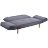 Recliner Sleeper Small Sofa Bed Compact Loveseat Couch with Wood Legs Light Grey