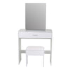 Modern Dressing Table Makeup Desk w/Sliding Mirror Shelves & Drawer Wooden Gifts